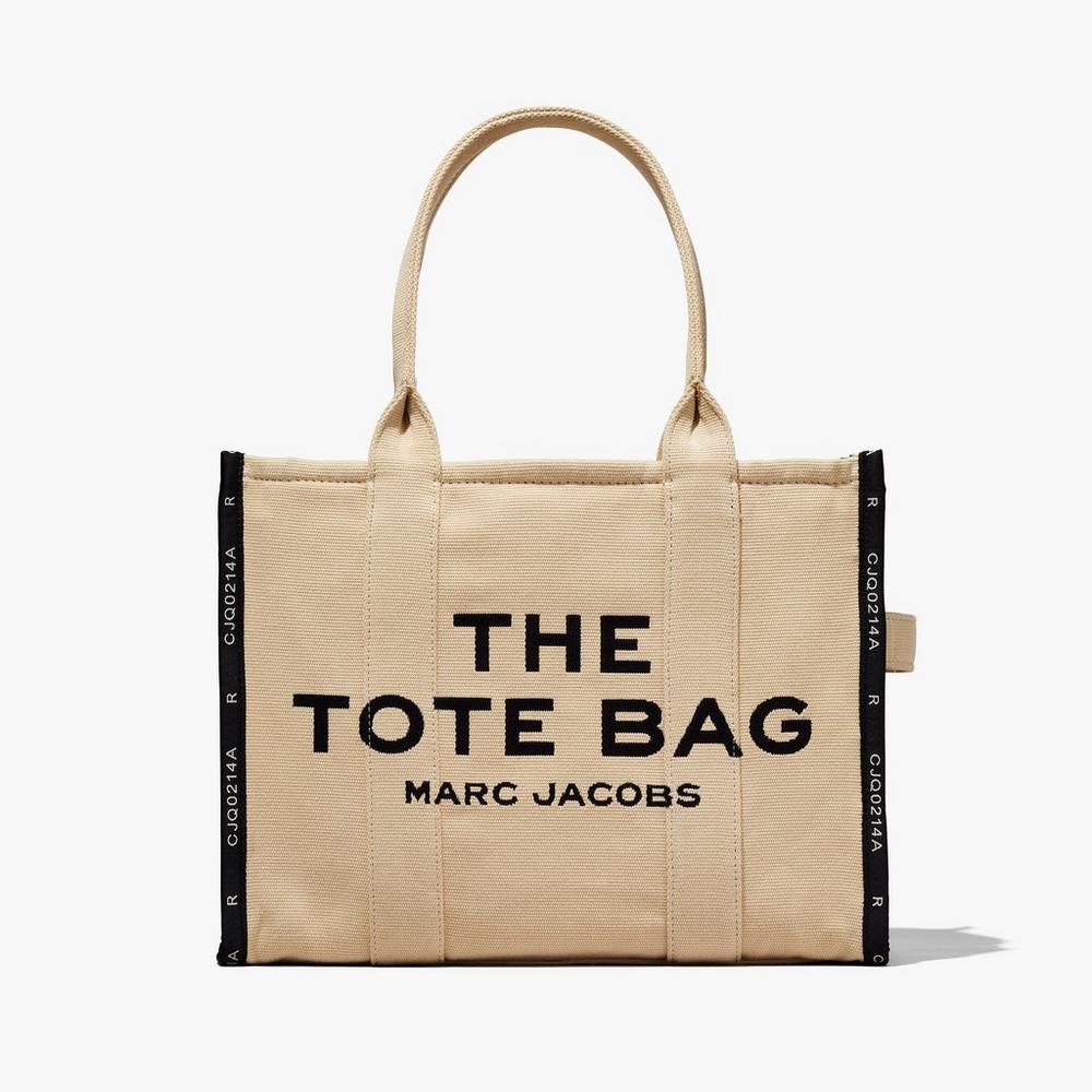 Bolsas Tote Marc Jacobs Jacquard Large Feminino Marrom Portugal | 20384-TOXD