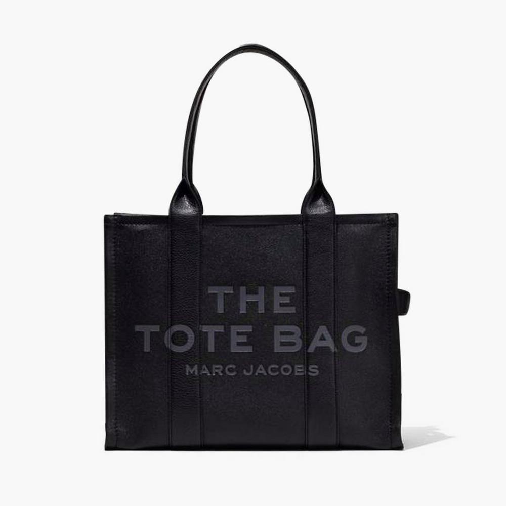 Bolsas Tote Marc Jacobs Leather Large Feminino Pretas Portugal | 48613-CNOH